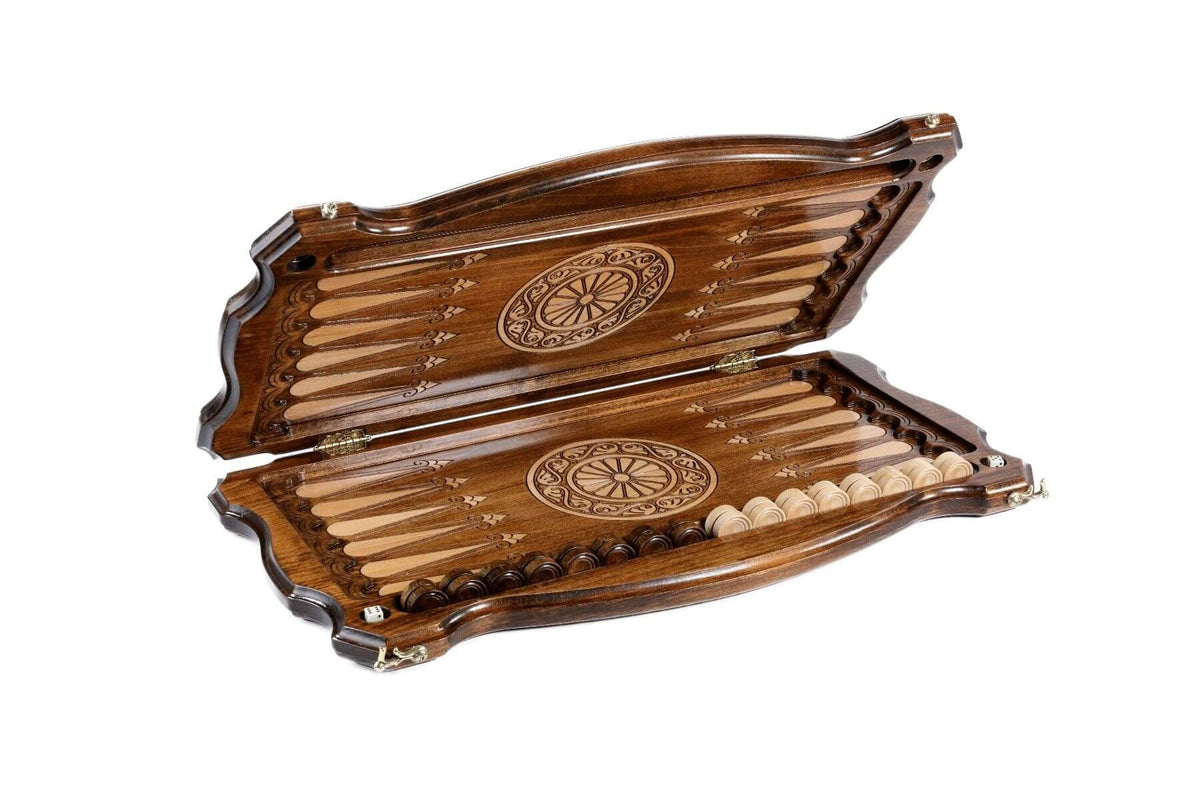 Plateau de Backgammon de Prestige en Bois de Hêtre