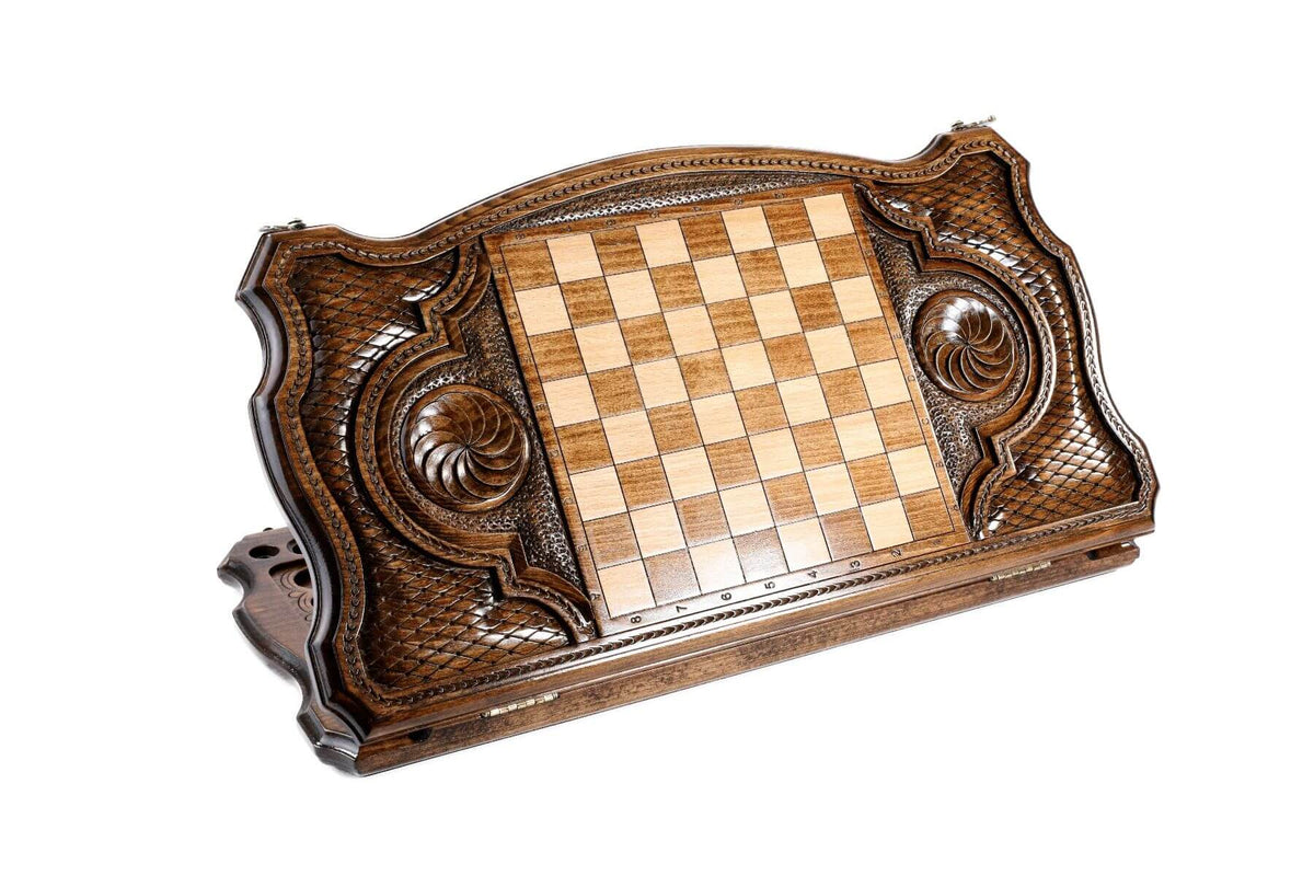Plateau de Backgammon de Prestige Damier