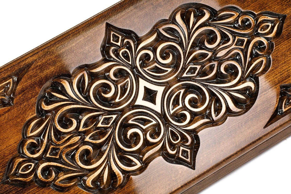 Plateau de Backgammon Rococo Classique en Bois