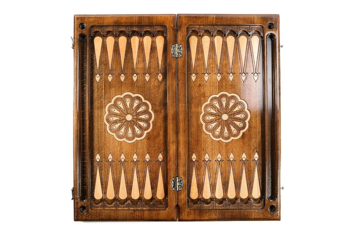 Plateau de Backgammon Rococo Classique Serrure