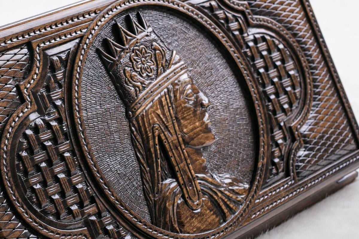 Beau Jeu de Backgammon en Bois