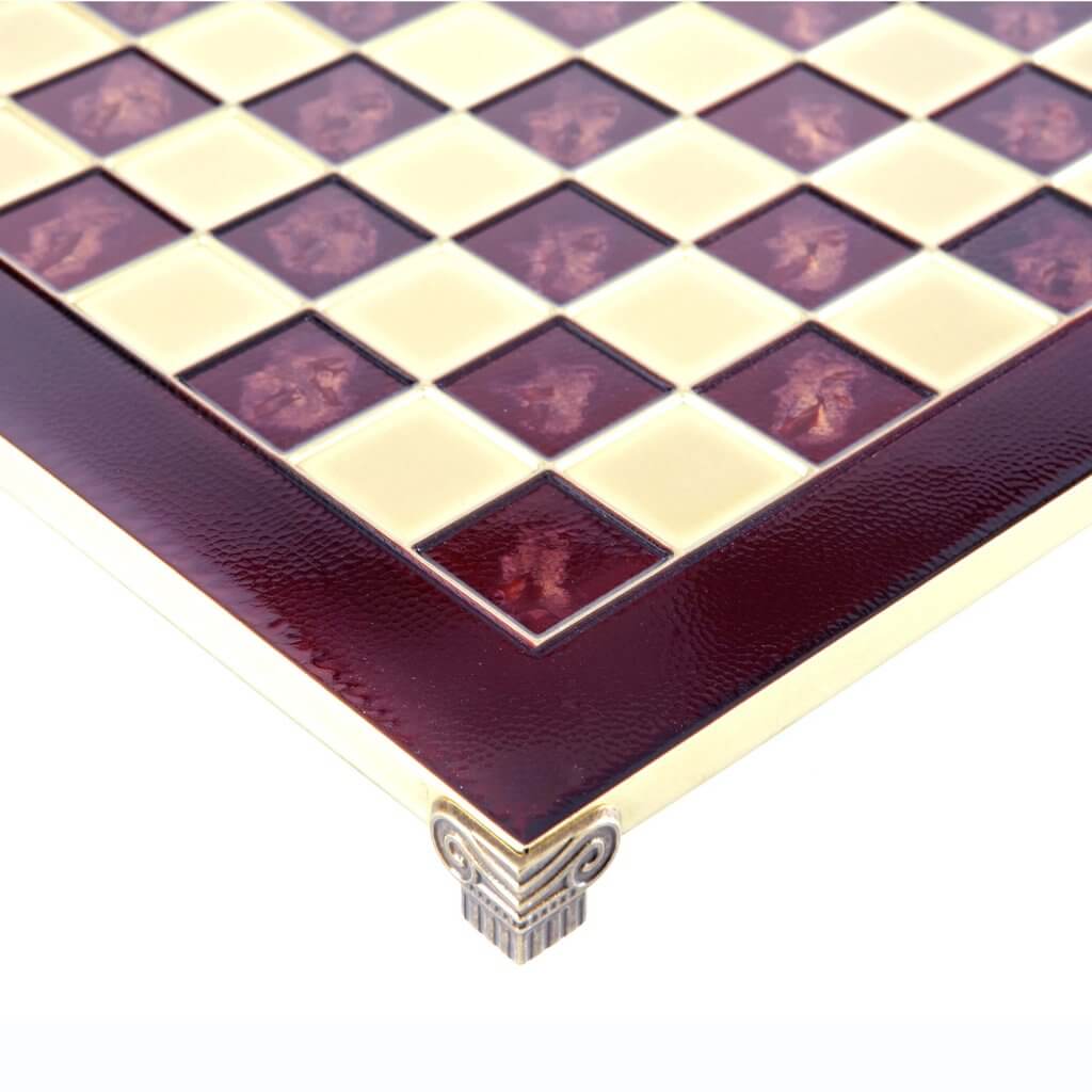 Échiquier 36x36cm Marron