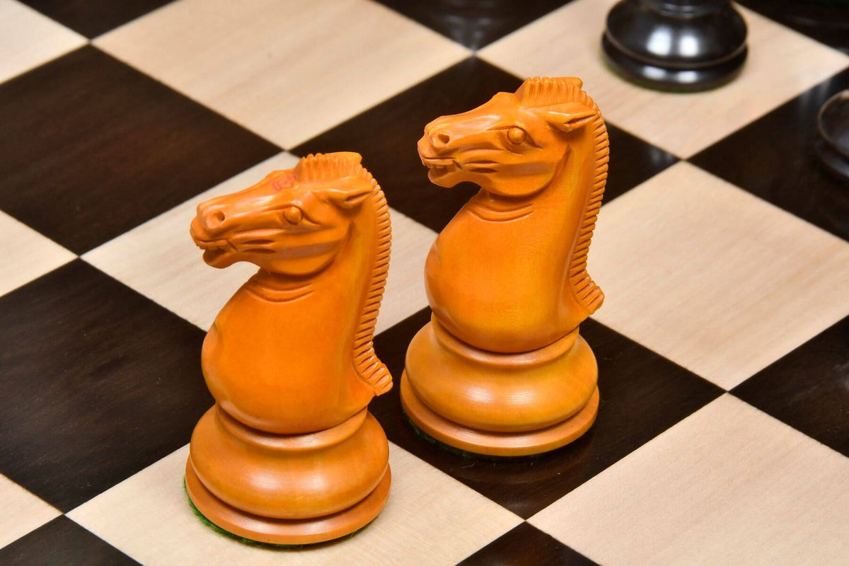 Echiquier Antique 1860 en Bois d'Ebene et de Buis
