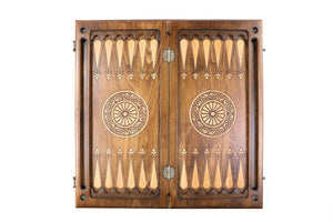 Echiquier en Bois Noble Backgammon