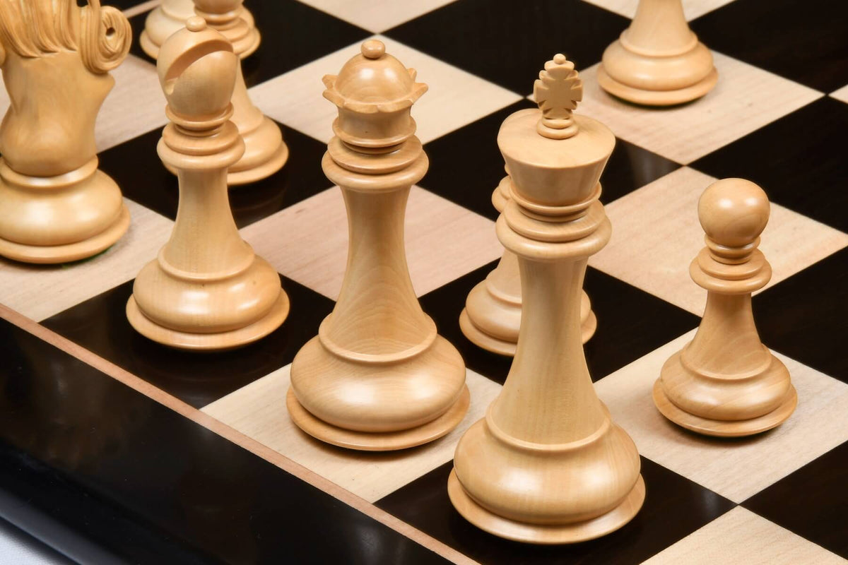 Échiquier en Bois Noir Blancs