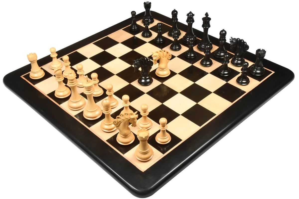 Échiquier en Bois Noir Roi