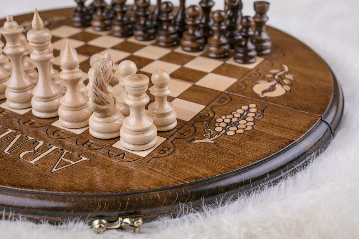 Échiquier en Bois Professionnel Roi