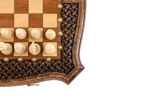 coffret echecs et jeu backgammon classique