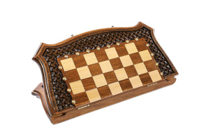 coffret echecs et jeu backgammon roi