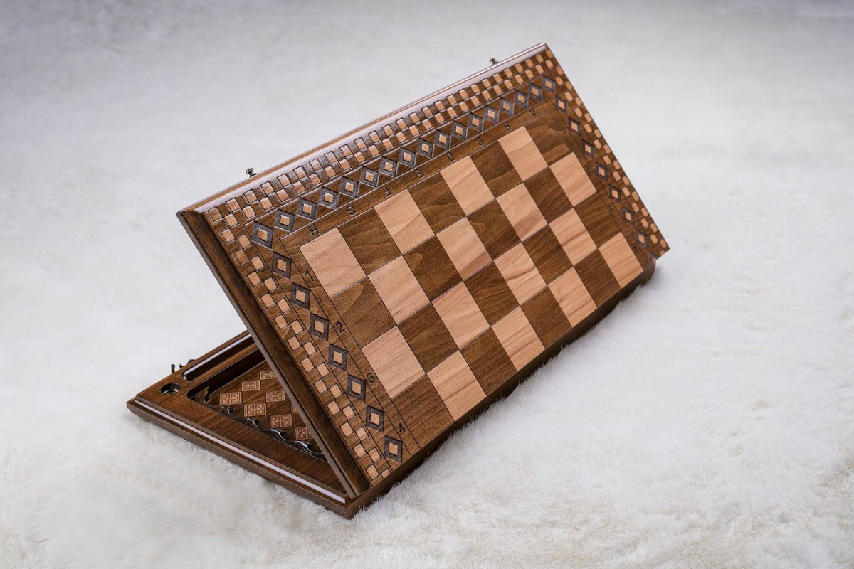 échiquier gravure pliable