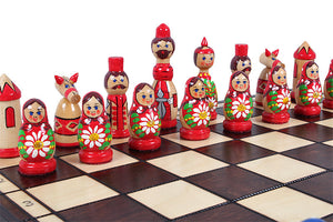 Echiquier Poupées Russes Reine