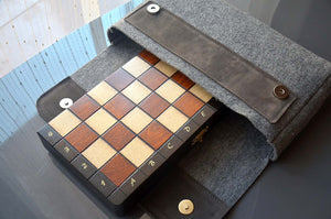 étui échiquier pliant damier