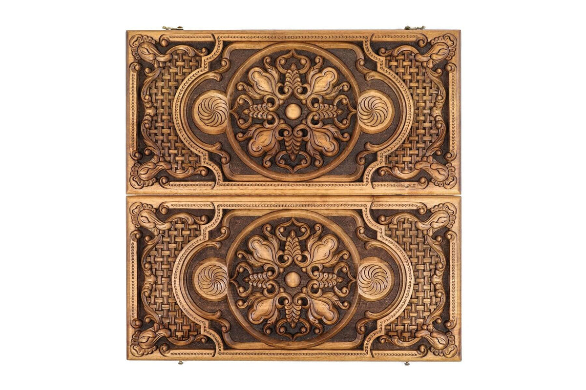 Grand Backgammon en Bois Fait à la Main