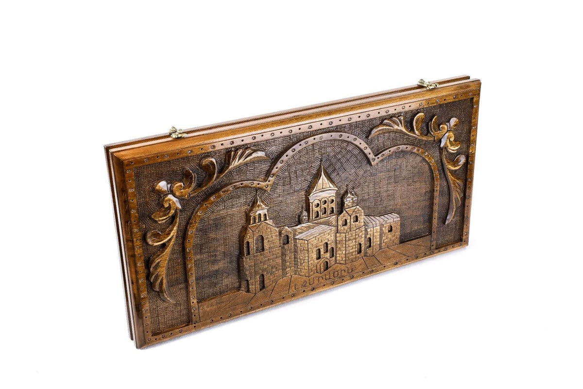 Grand Backgammon en Bois Pions Noirs