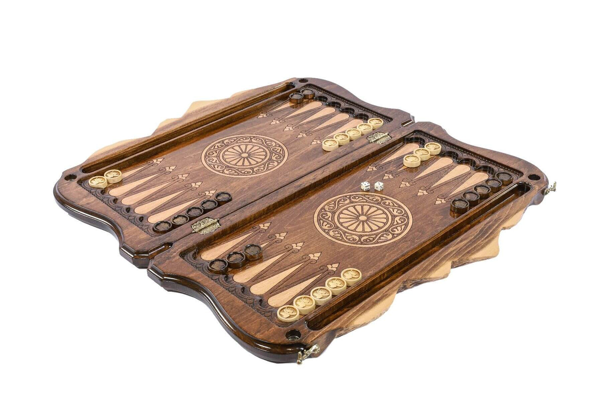 Jeu de Backgammon Coffret Pions Noirs