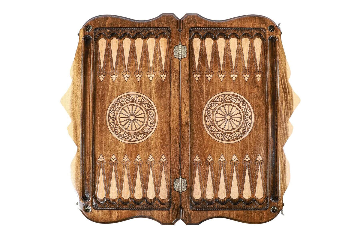 Jeu de Backgammon Coffret Pions Blancs