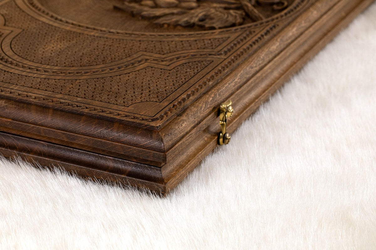 Jeu de Backgammon de Luxe Pliable