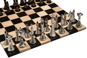 Jeu d'Échecs en Argent avec Reines