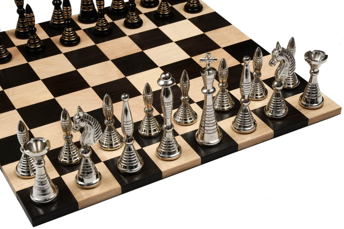 Jeu d'Échecs en Argent avec Reines