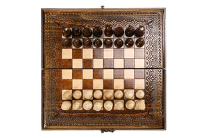 Jeu d'Échecs en Bois Fait Main Reine