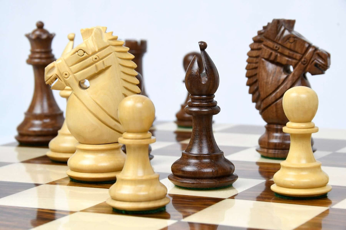 Jeu d'Echecs en Bois Non Pliable Pions Blancs
