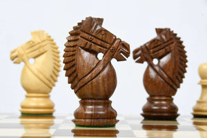 Jeu d'Echecs en Bois Non Pliable Pions Noirs