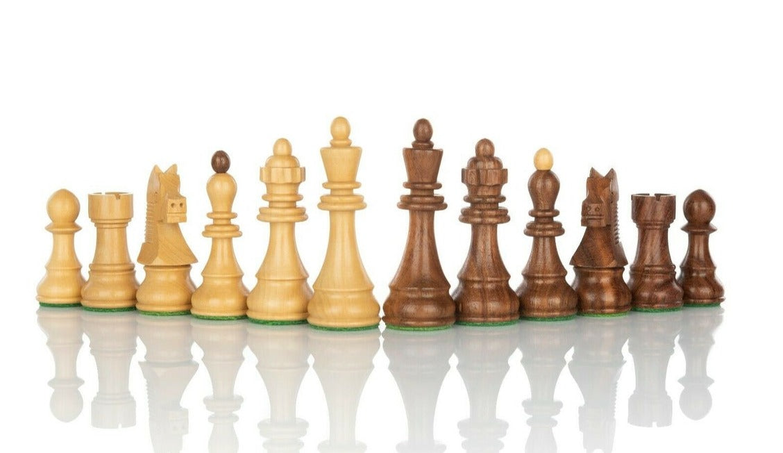 Jeu d'Echecs en Bois Polonais de Luxe