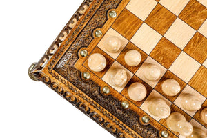 Jeu d'Échecs en Bois Précieux Tour