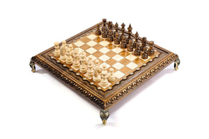 Jeu d'Échecs en Bois Précieux