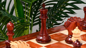 Jeu d'Echecs Luxueux en Bois de Rose avec Dame