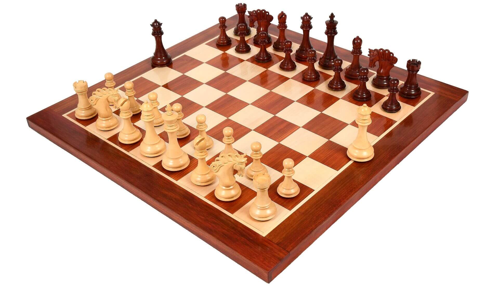 Jeu d'Echecs Luxueux en Bois de Rose