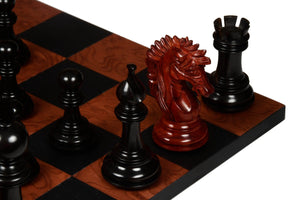 Jeu d'Echecs de Prestige en Palissandre Pions Noirs et Blancs