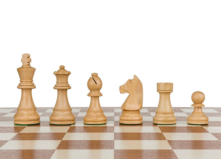 Jeu d'Echecs sur Mesure en Bois de Sesham