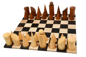 jeu echecs design bois cases