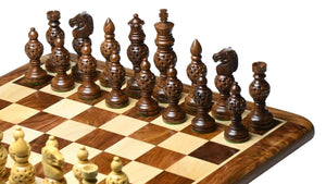 Pièces d'Echecs Modernes en Bois