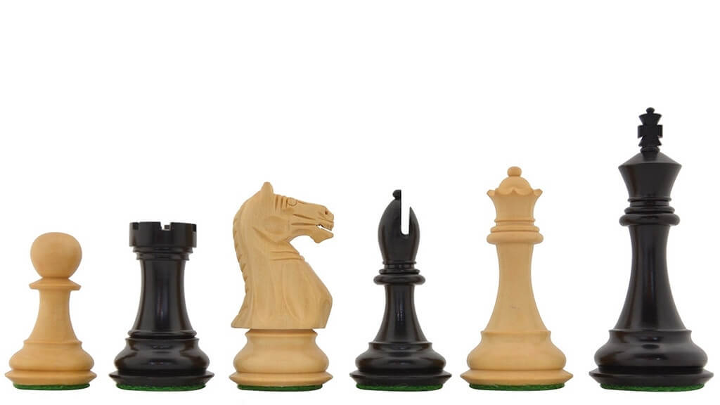 Pièces d'Echecs Staunton en Bois