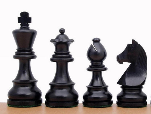 pieces echecs staunton noir bois indien