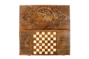 Plateau de Backgammon Aigle Fait Main