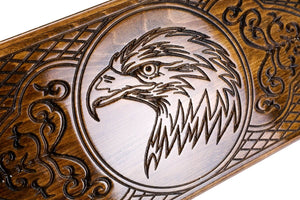 Plateau de Backgammon Aigle Hêtre