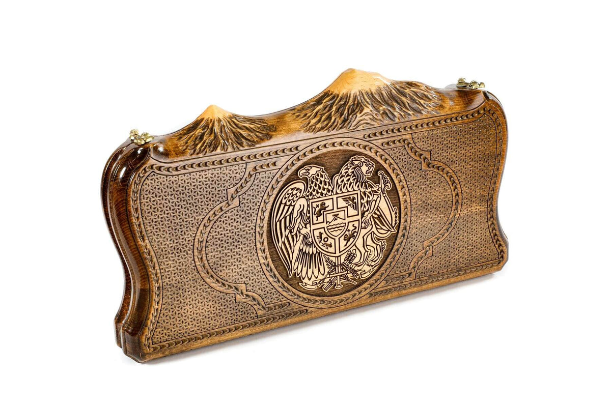 Plateau de Backgammon Arménien en Bois de Hêtre
