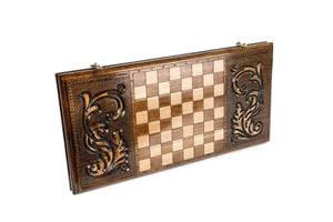 Plateau de Backgammon Armoiries Russie Damier