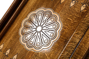 Plateau Backgammon Art Rococo Boisé