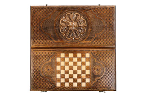 Plateau de Backgammon Artisanal Ouvert