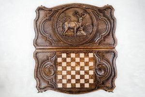 Plateau de Backgammon Cerf de Luxe Cavalier