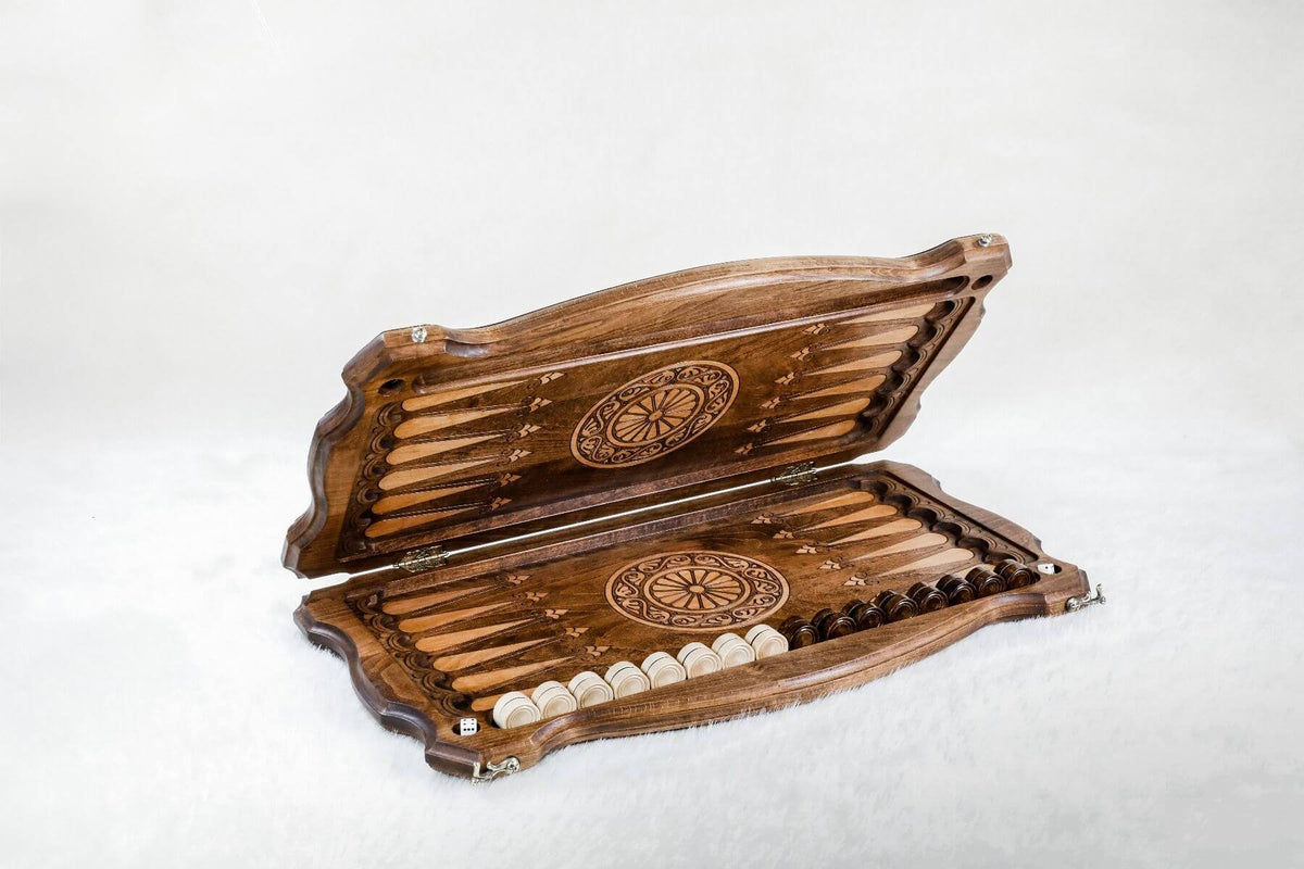 Plateau de Backgammon Cerf de Luxe Pliable