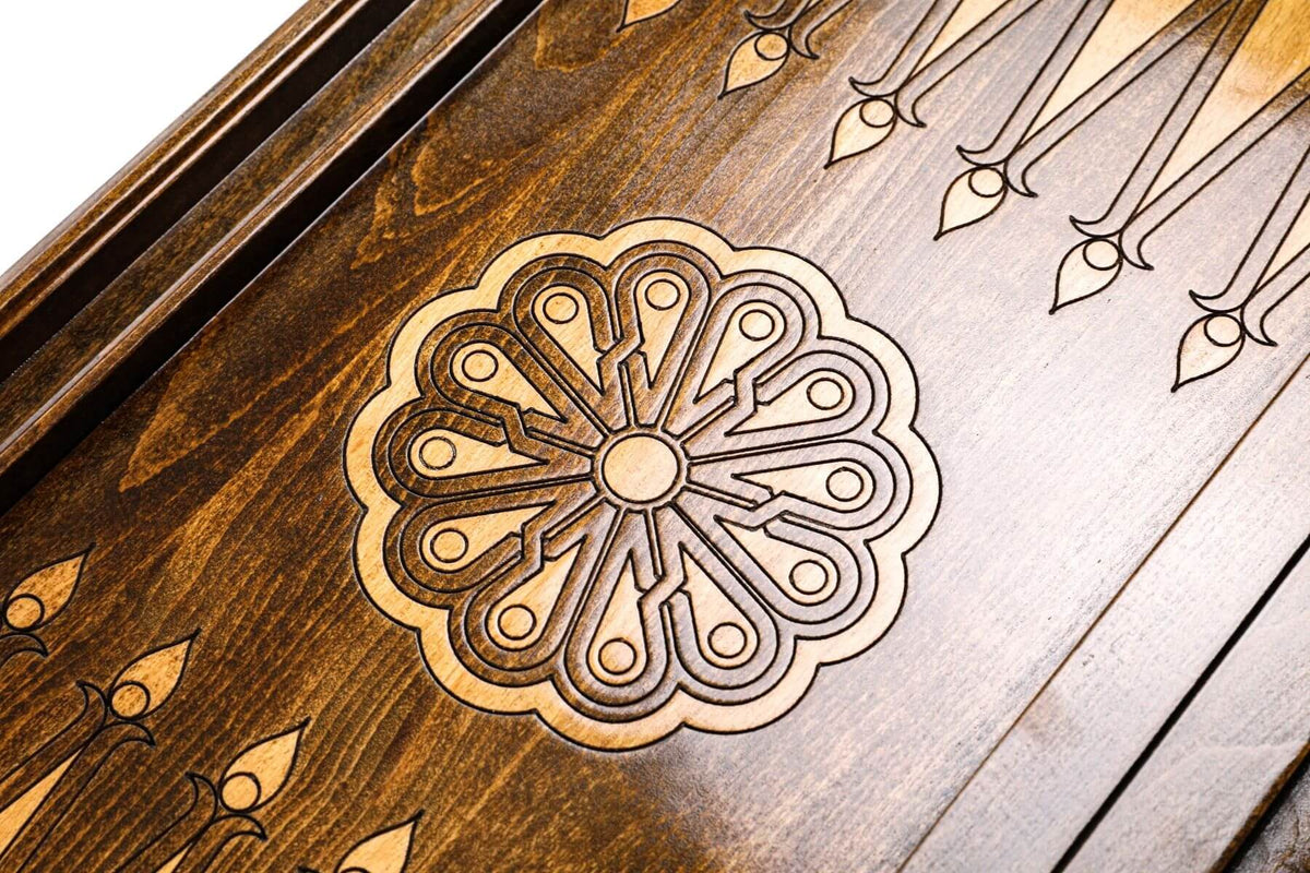 Plateau de Backgammon Décoratif Symboles Arméniens