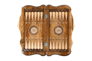 Plateau de Backgammon Église en Bois de Hêtre