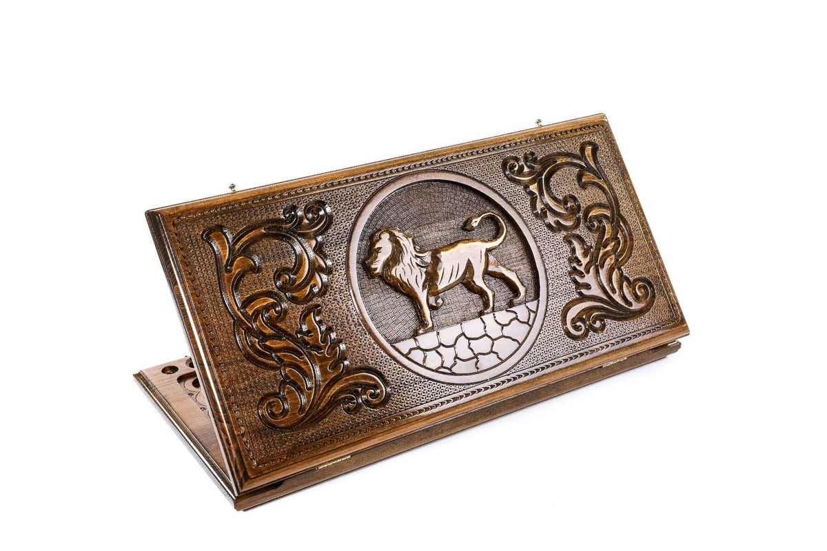 Plateau de Backgammon Lion Oriental