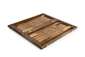 Plateau de Backgammon avec Lion Pions