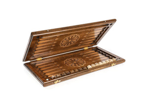 Plateau de Backgammon avec Lion Pliable